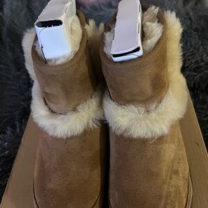 UGG Tan Shearling Winter Boots
